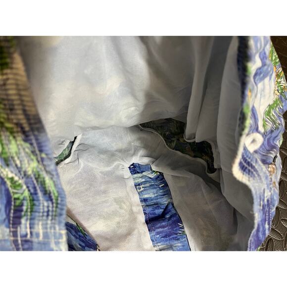 Vintage‎ Polo Ralph Lauren Mens L Swim Trunks Board Shorts Palm Tree Beach - Picture 6 of 9